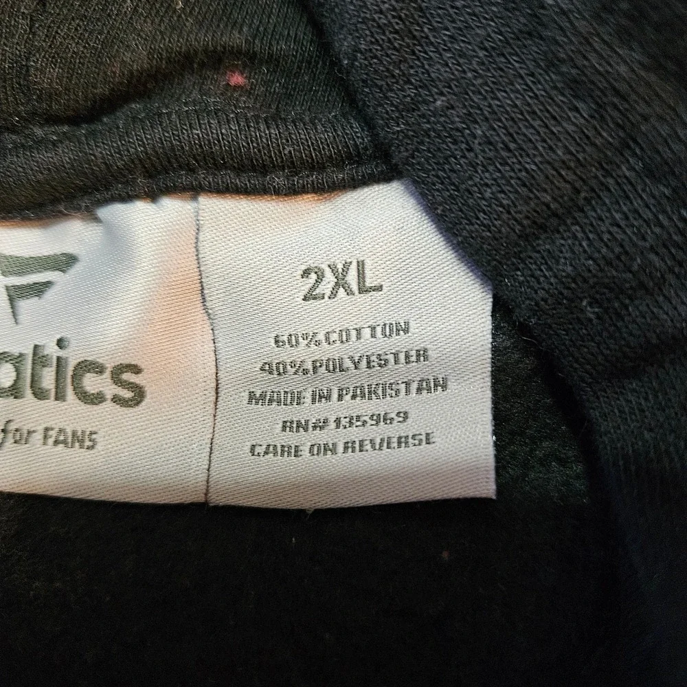 Fanatics Toronto Raptors Colorblock Hoodie Mens 2XL‎ Black Red White Basketball - Picture 3 of 8